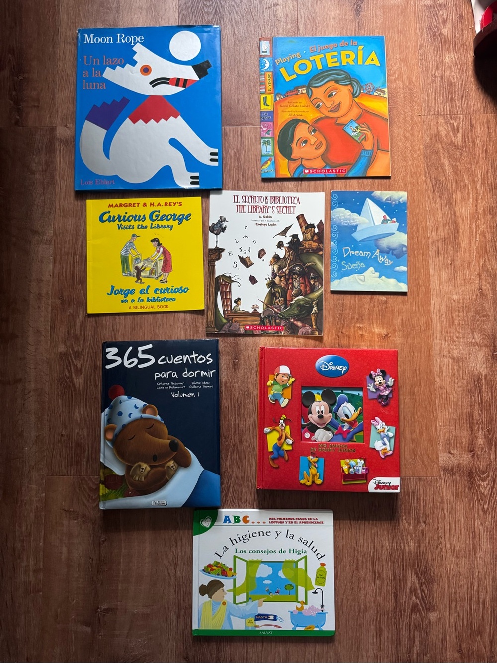 Children's Book Bundle - Bilingual Spanish English Disney & Classics Lot